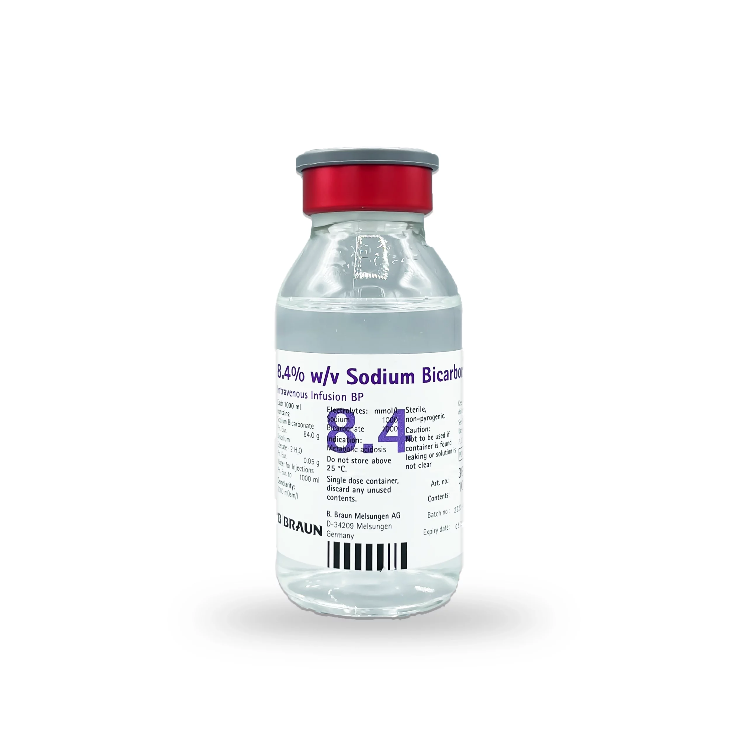 Sodium Bicarbonate Inj 8.4% (1x100ml)