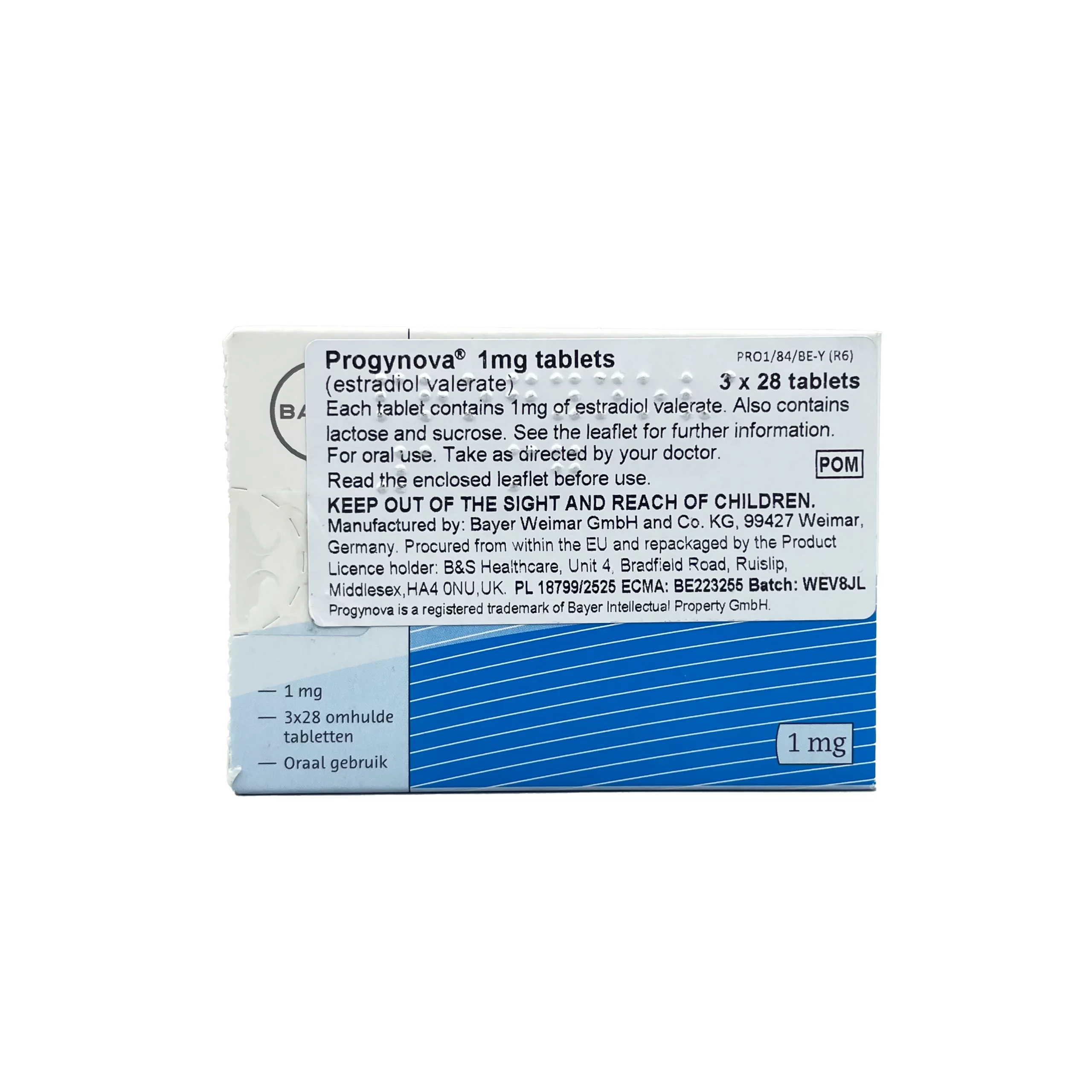 Progynova 1mg tablets (84)