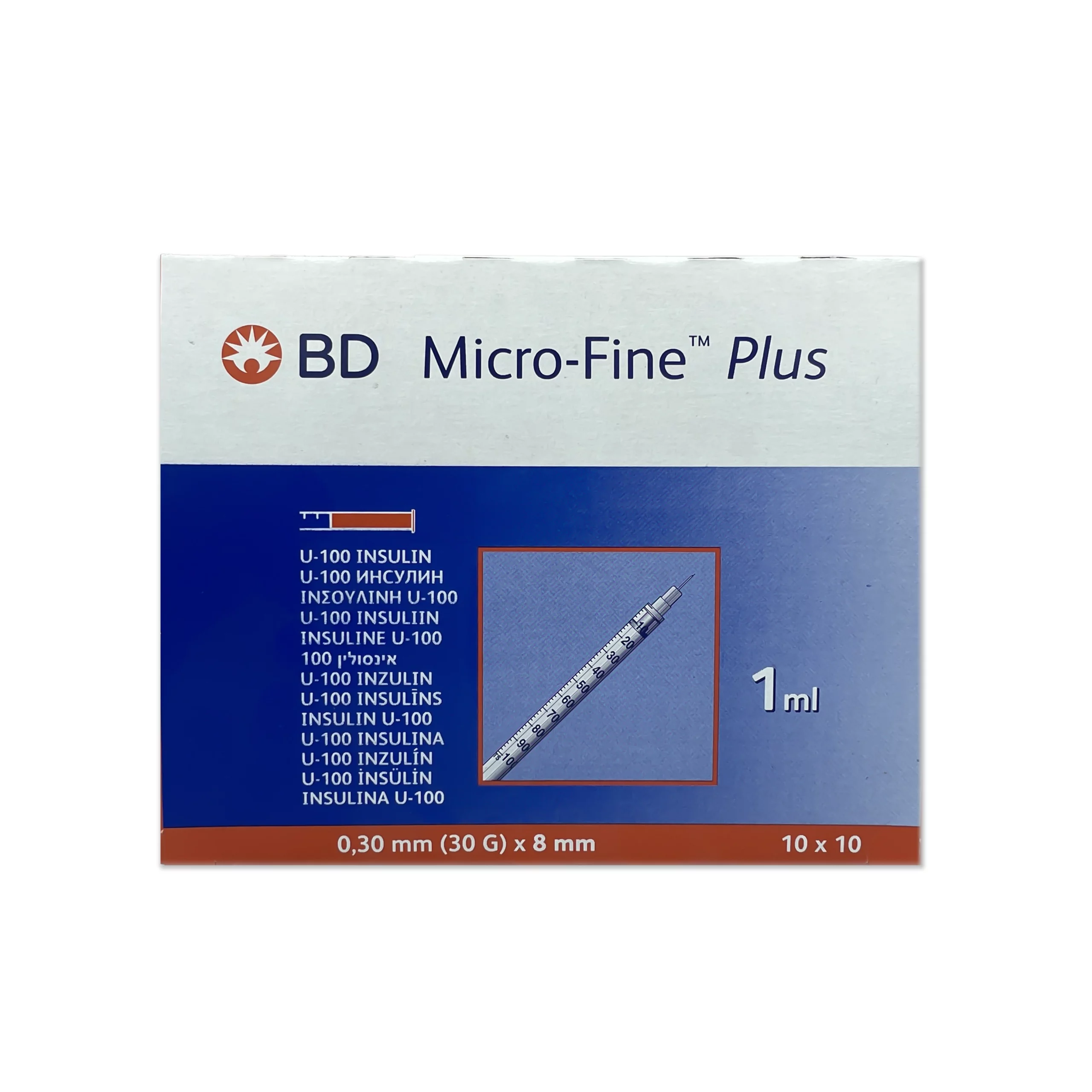 BD Microfine Insulin Syringes 1ml 8mm/30G (100)