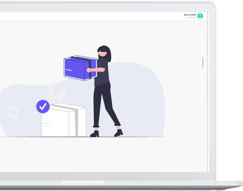 Delivery screen